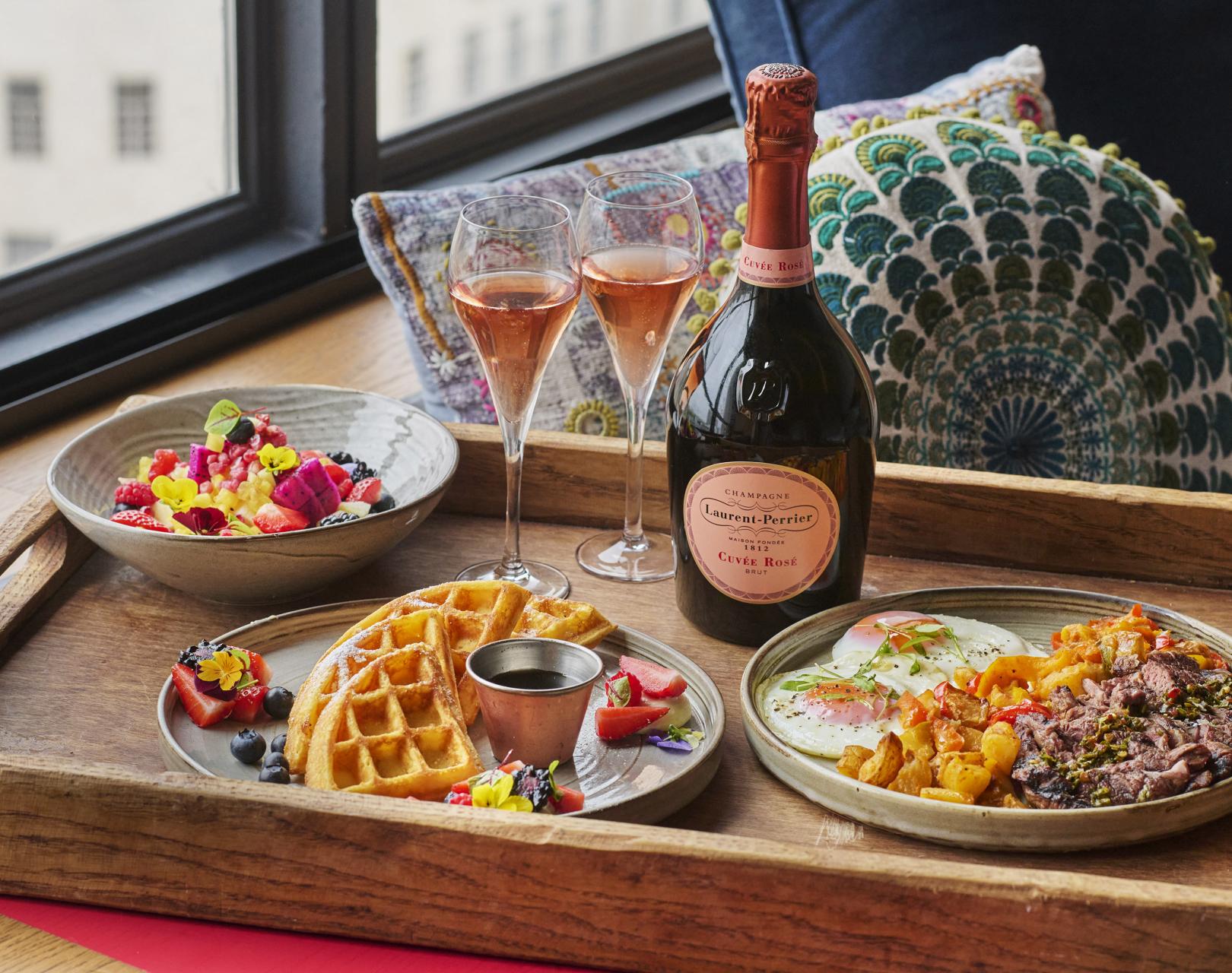 Champagne breakfast with Laurent Perrier 