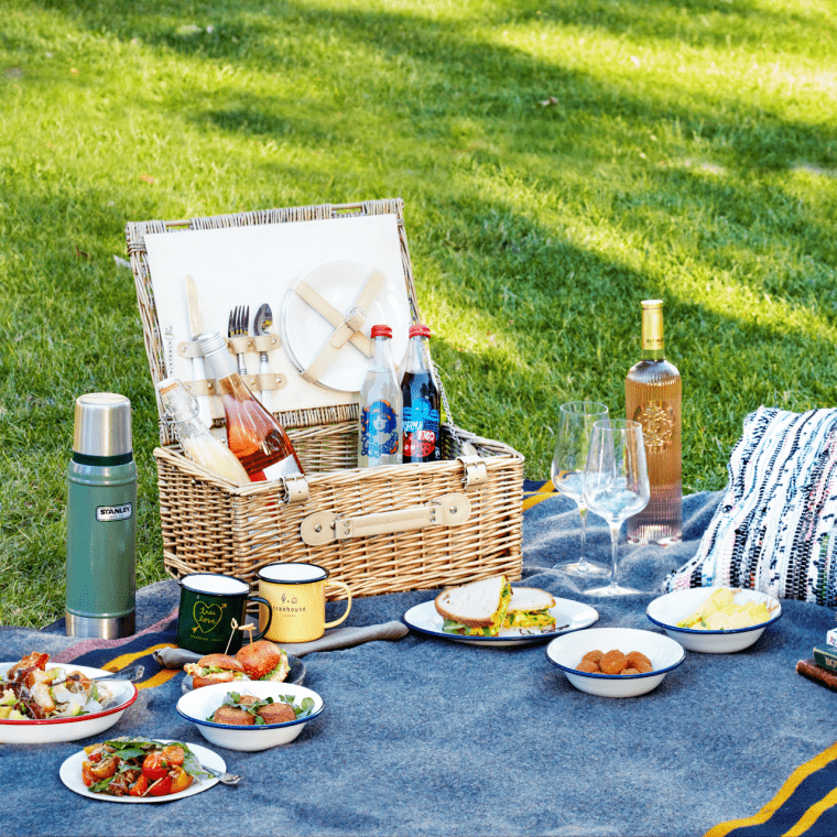 picnic set up outdoors