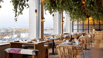 Madera restaurant with wonderful views over London